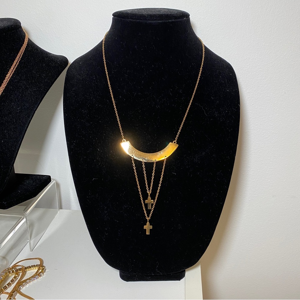 Vintage goldplated Cross Necklace